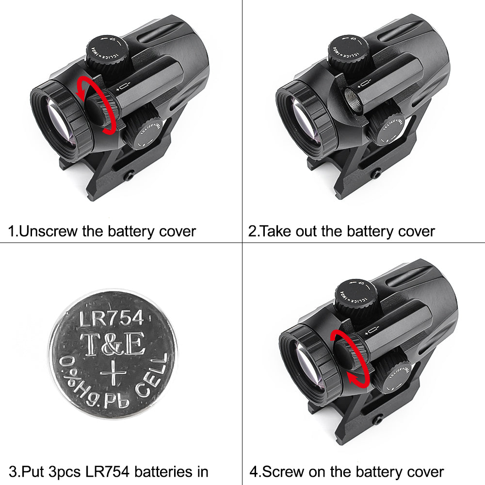 3×22 Scope Red/Green Reticle