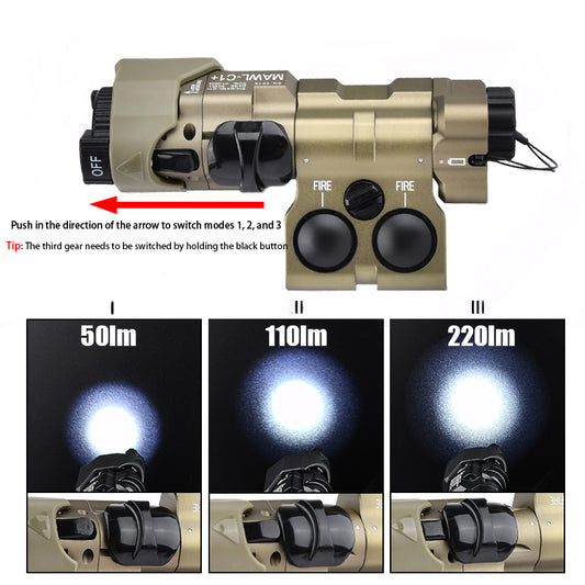 All-Metal MAWL-C1+(MODULAR ADVANCED WEAPON LASER - C1+)