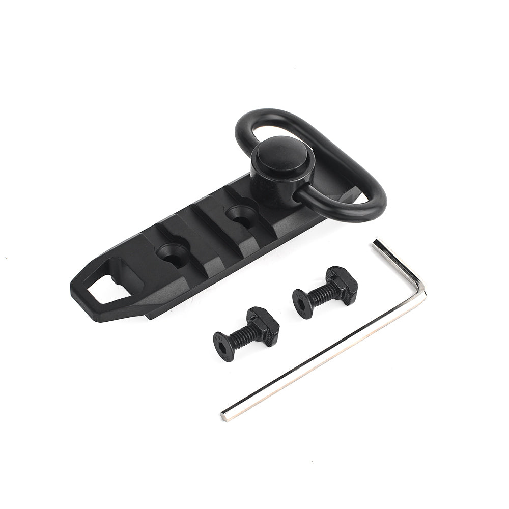 3-Slot M-lok and Keymod Aluminum Rail With QD Sling