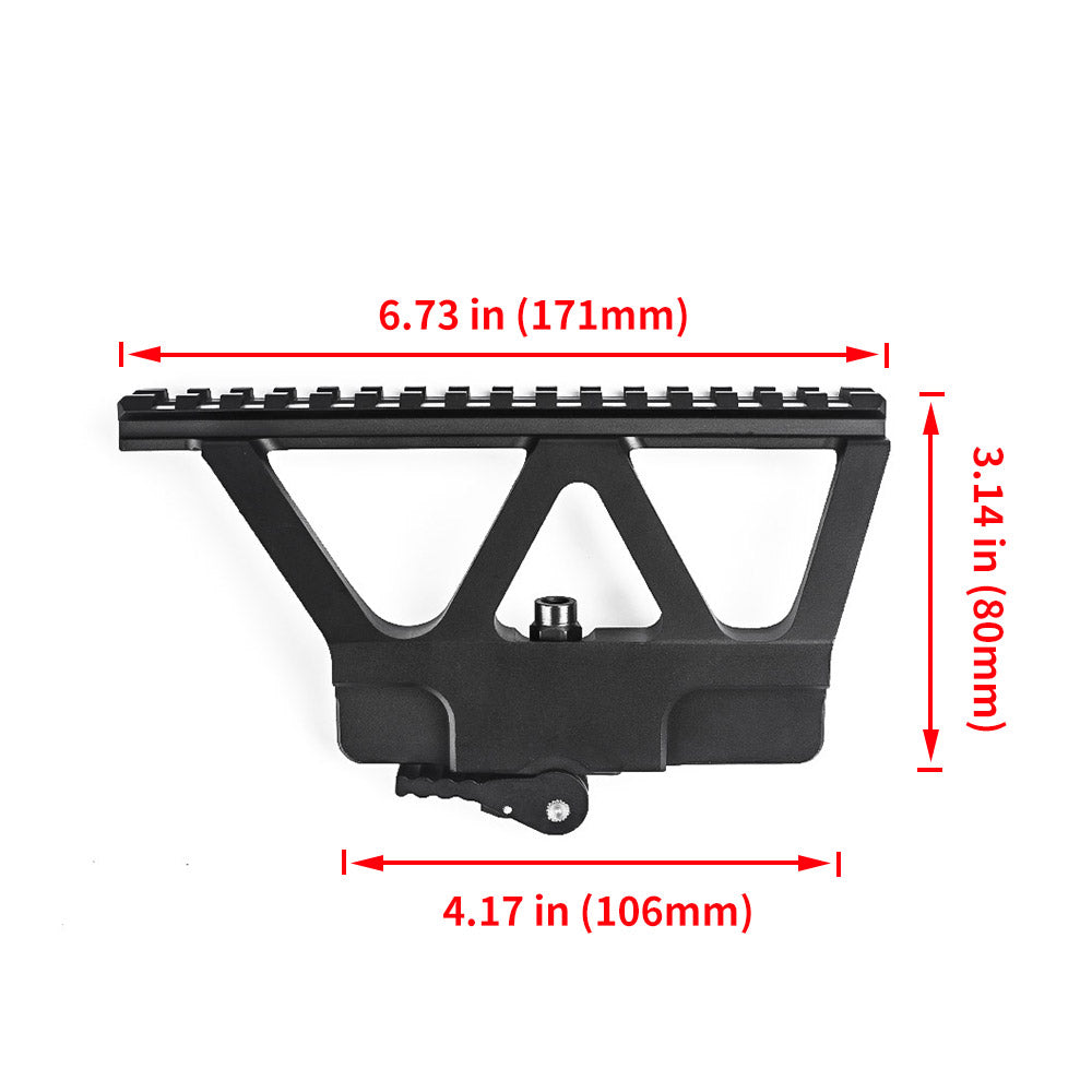 CNC AK47/74 Side Rail Scope Mount